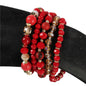 Multilayered Bead Stretch Bracelet