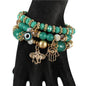 Hamsa Bead 3 Layereds Bracelet