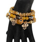 Hamsa Bead 3 Layereds Bracelet