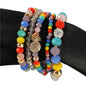 Multilayered Bead Stretch Bracelet