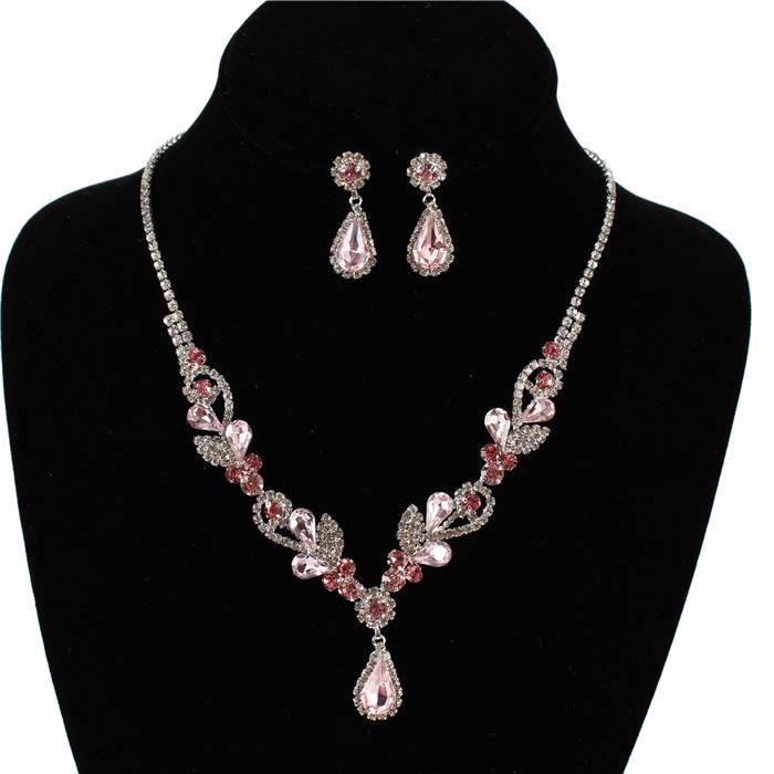 Rhinestones Necklace Set