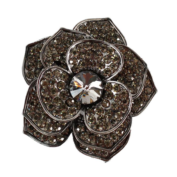 Crystal Rose Brooch