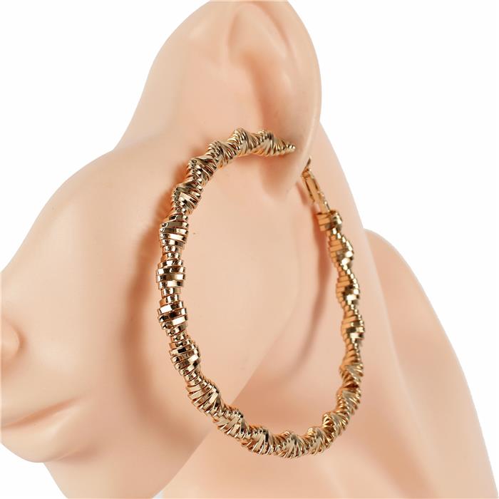 80 MM Twist Hoop Earring