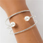 Pearl Rhinestones Bangle