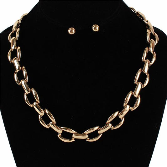 Fashion Metal Chain Necklace Set