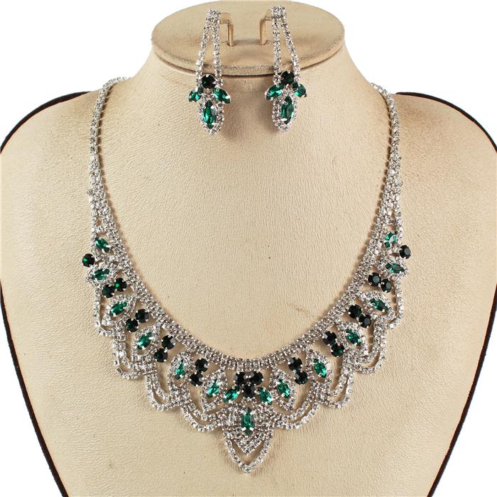 Rhinestones Necklace Set