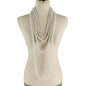 Pearl 5 Layer Necklace Set