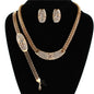 Metal Chain Stones 3Pcs Necklace Set