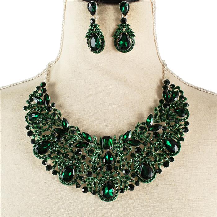 Crystal Evening Necklace Set