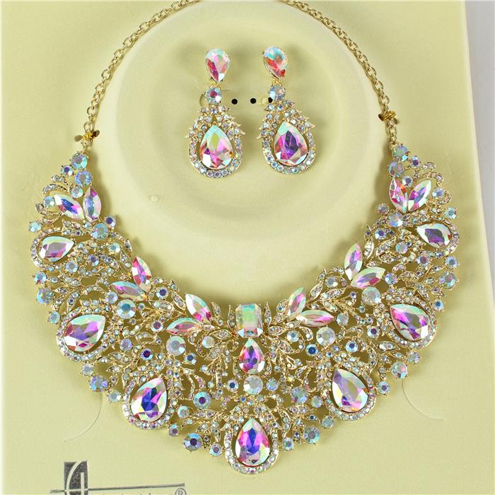 Crystal Evening Necklace Set