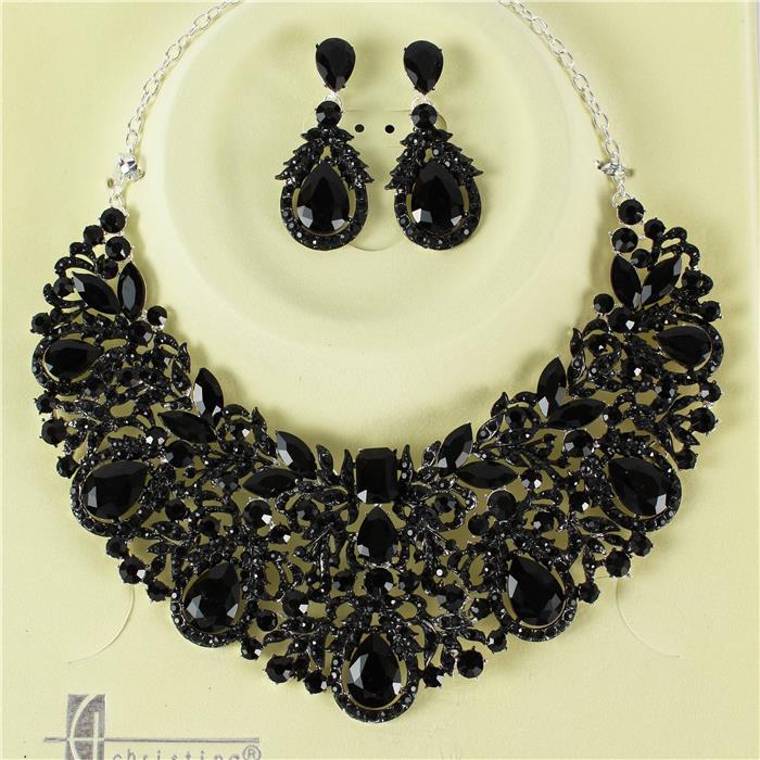 Crystal Evening Necklace Set