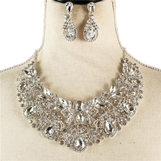 Crystal Evening Necklace Set