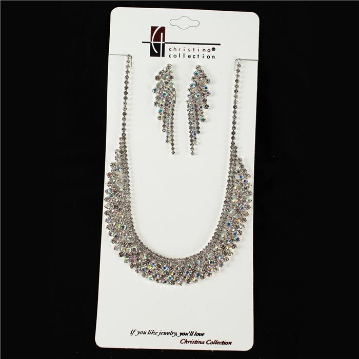 Rhinestones Necklace Set