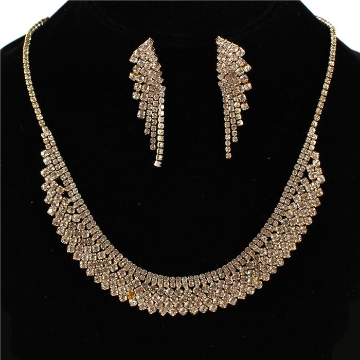 Rhinestones Necklace Set