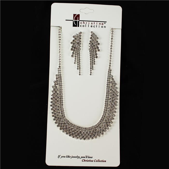 Rhinestones Necklace Set