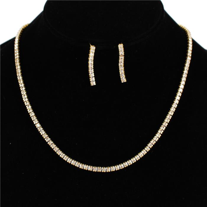 Rhinestones Necklace Set