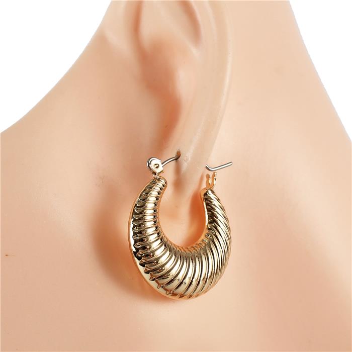 Metal Hoop Earring