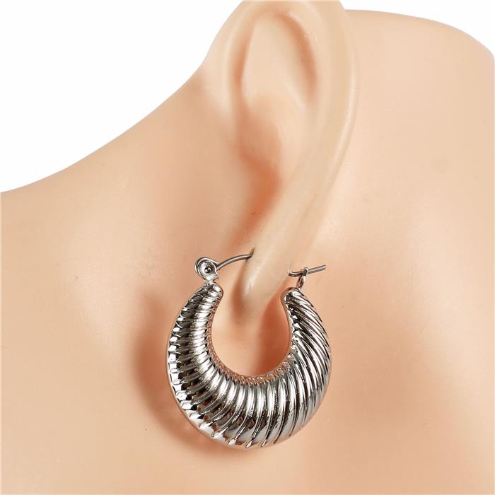 Metal Hoop Earring