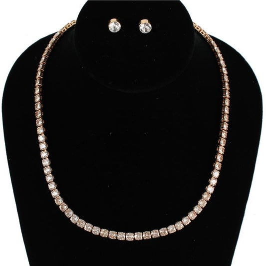 Cubic Zirconia Necklace Set