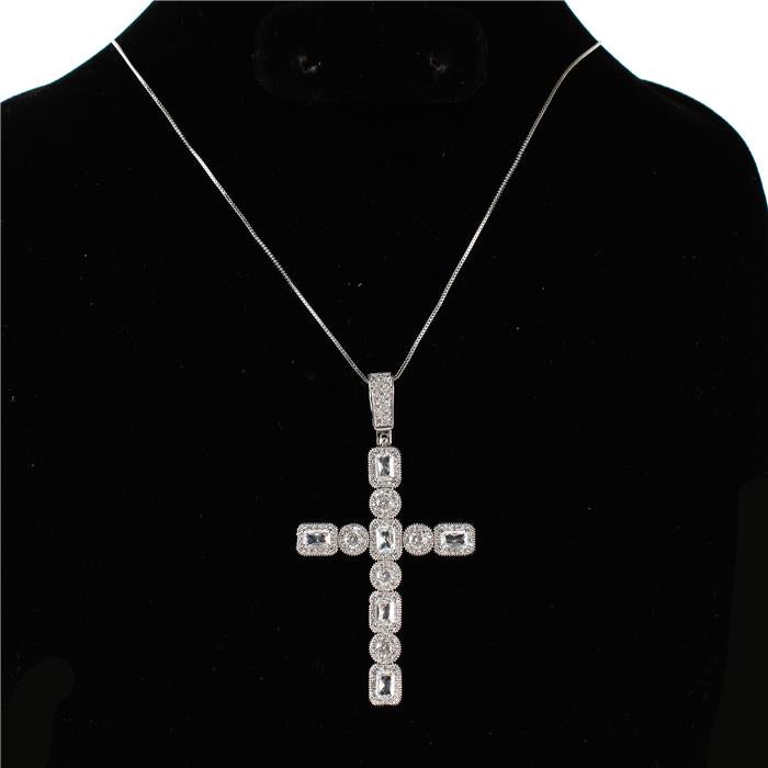 CZ Cross Necklace