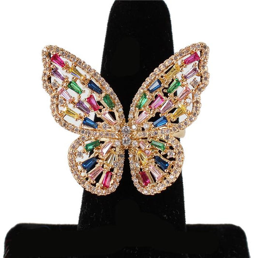 CZ Butterfly Ring