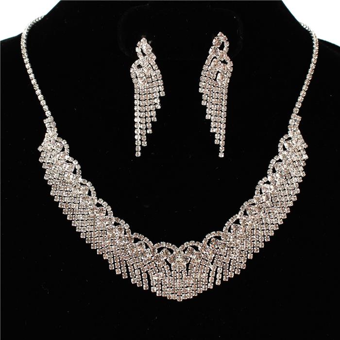 Rhinestones Necklace Set