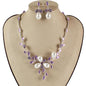 Pearl Crystal Necklace Set