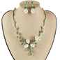 Pearl Crystal Necklace Set