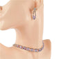 3 Row Rhinestones Choker Set