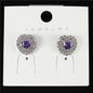 CZ Heart Stud Earring