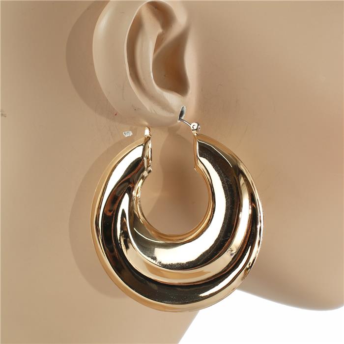 55 MM Thick Hoop Earring