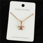 CZ Starfish Charm Necklace