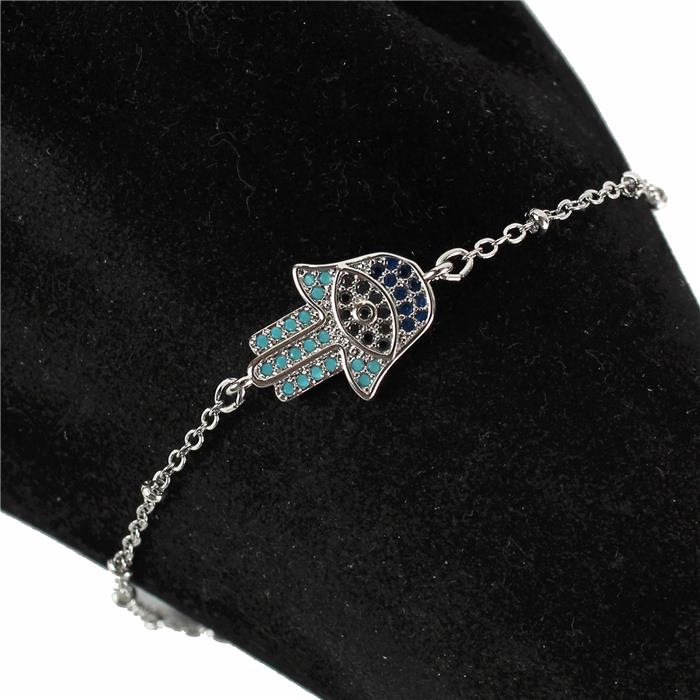 CZ Hamsa Bracelet