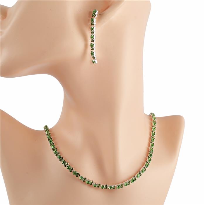 Rhinestones Necklace Set