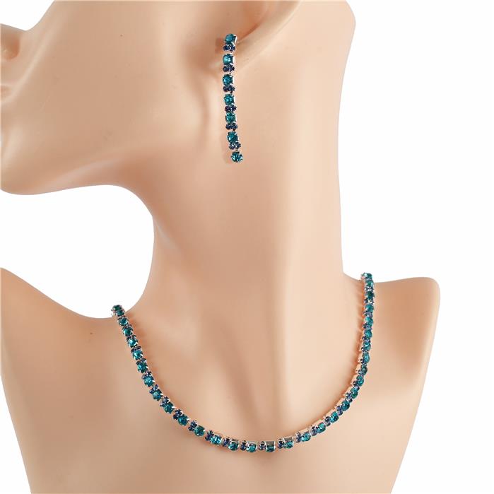 Rhinestones Necklace Set