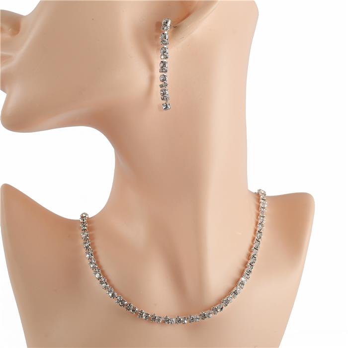 Rhinestones Necklace Set