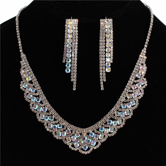 Rhinestones Necklace Set