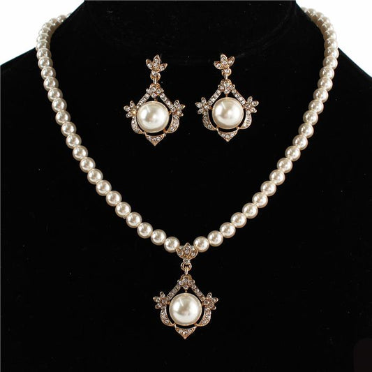 Pearl Necklace Set