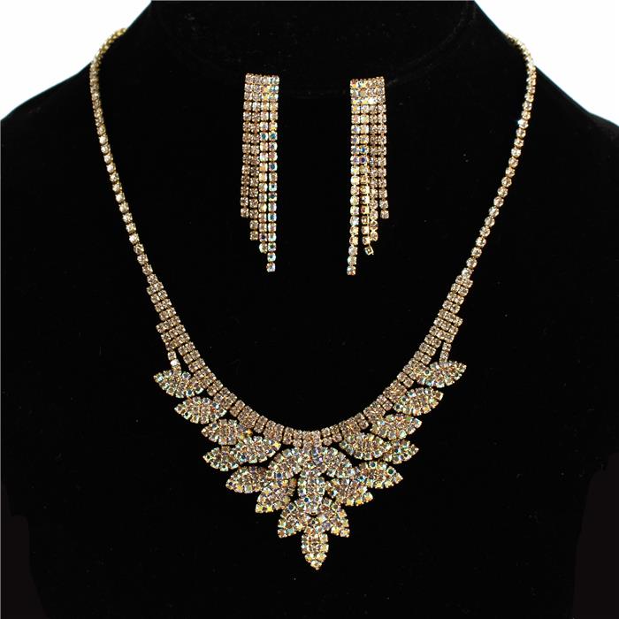 Rhinestones Necklace Set