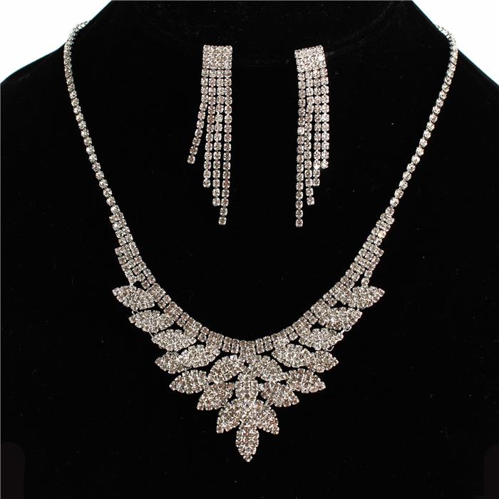 Rhinestones Necklace Set