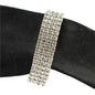 4 Row Rhinestones Stretch Bracelet