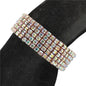 5 Row Rhinestones Stretch Bracelet