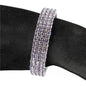 4 Row Rhinestones Cuff Bangle