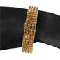 4 Row Rhinestones Cuff Bangle