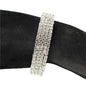 4 Row Rhinestones Cuff Bangle