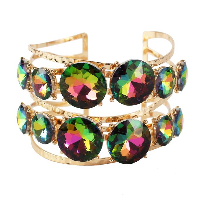 Crystal Chunky Cuff Bangle