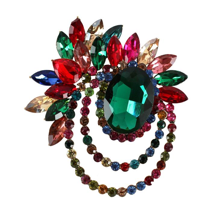 Crystal Brooch