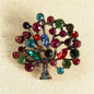 Crystal TREES Brooch