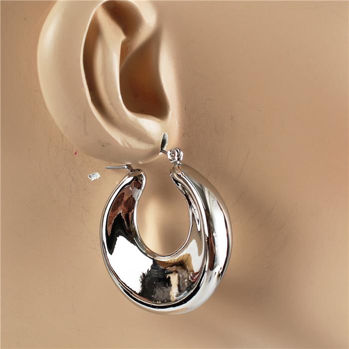 Metal Hoop Earring