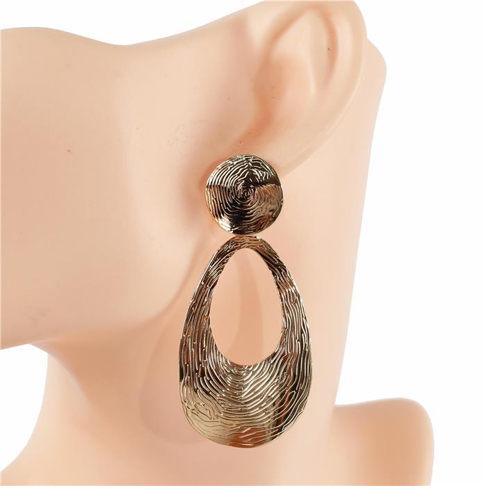 Metal Over Dangle Earring